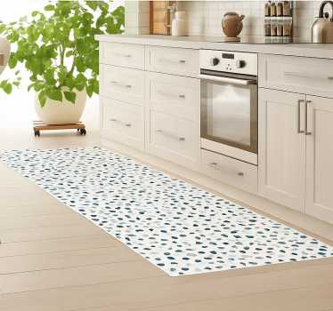 Alfombra vinílica cocina pequeñas piedras de colores - TenVinilo