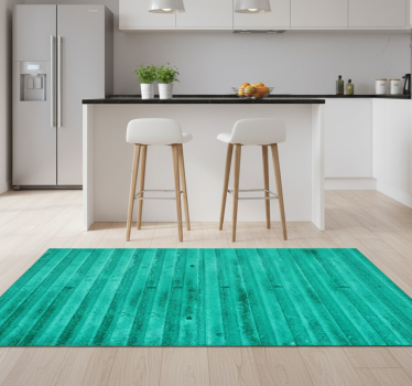 Alfombra vinílica cocina textura metálica envejecida menta - TenVinilo