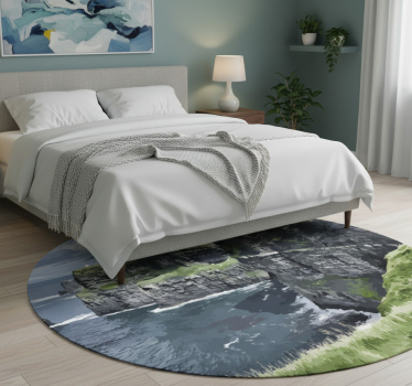 Alfombra vinílica dormitorio acantilados irlandeses - TenVinilo