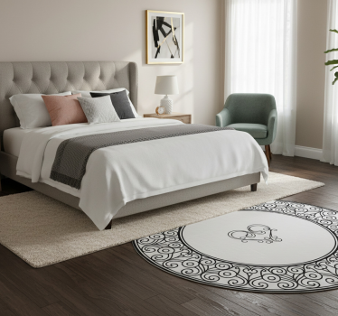 Alfombra vinílica dormitorio amor verdadero - TenVinilo