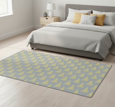 Alfombra vinílica dormitorio árboles pantone - TenVinilo