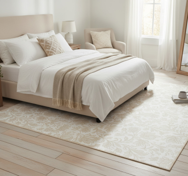 Alfombra vinílica dormitorio bohemia decorativa - TenVinilo