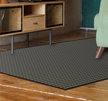 Alfombra vinílica dormitorio Cuadrados grises - TenVinilo