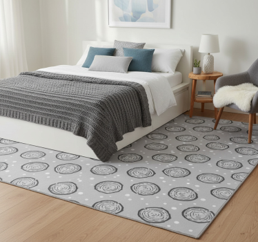 Alfombra vinílica dormitorio estilo nórdico alpino - TenVinilo