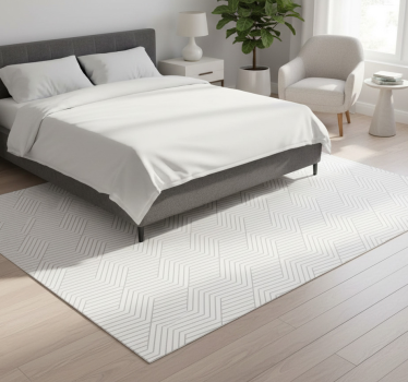 Alfombra vinílica dormitorio octágonos modernos diferentes - TenVinilo