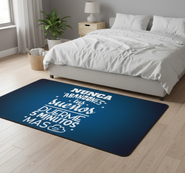 Alfombra vinílica dormitorio para dormir mejor - TenVinilo