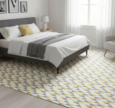 Alfombra vinílica dormitorio patrón gris pantone - TenVinilo