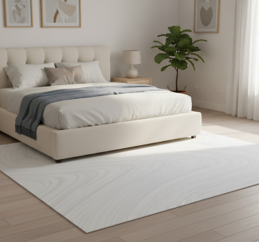 Alfombra vinílica dormitorio patrón mármol gris - TenVinilo