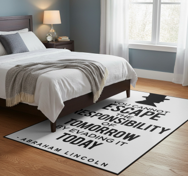 Alfombra vinílica dormitorio responsabilidad - TenVinilo