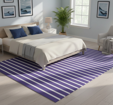Alfombra vinílica dormitorio tonos marineros - TenVinilo