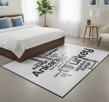 Alfombra vinílica dormitorio vinilo decorativo turquía - TenVinilo