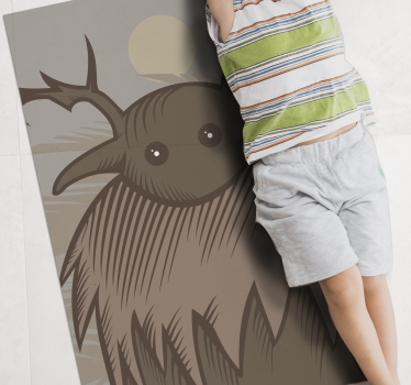 Alfombra vinílica étnica Troll kittelsen - TenVinilo