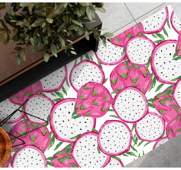 Alfombra vinílica cocina concepto de fruta tropical - TenVinilo