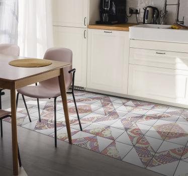 Alfombra vinílica hidráulica azulejos Portugal - TenVinilo