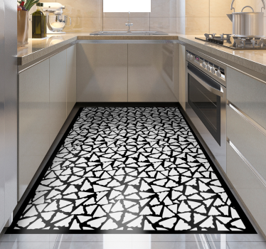 Alfombra vinílica cocina patrón de piedra nítida - TenVinilo