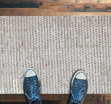 Alfombra vinílica dormitorio patrón neutro suave - TenVinilo