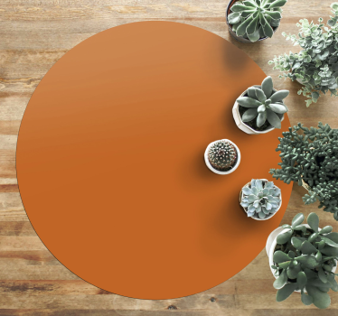 Alfombra vinílica naranja tonos tierra cálidos - TenVinilo