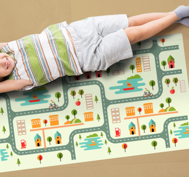Alfombra vinílica infantil carretera - TenVinilo