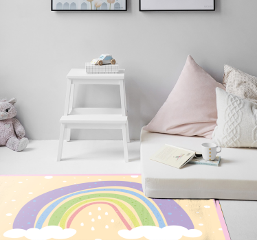 Alfombra vinílica infantil Arco iris - TenVinilo