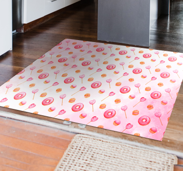 Alfombra vinílica cocina dulce deleite felicidad - TenVinilo