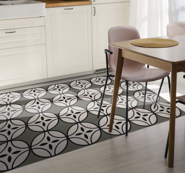 Alfombra vinílica cocina armonía circular - TenVinilo