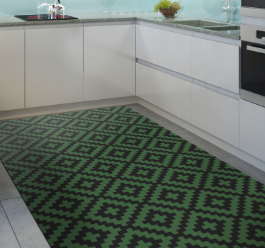 Alfombra vinílica de mosaico de cuadrado - TenVinilo