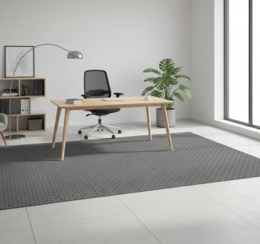 Alfombra vinílica oficina cubos grises 3d - TenVinilo