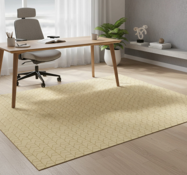 Alfombra vinílica oficina gris y beige gráfico - TenVinilo