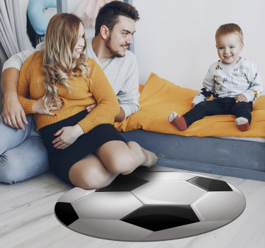 Alfombra pvc pelota de fútbol - TenVinilo