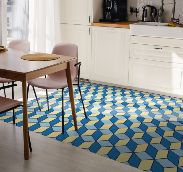 Alfombra vinilo cocina cocina efecto 3d - TenVinilo