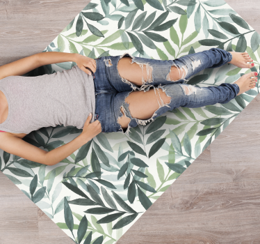 Alfombra vinílica dormitorio fondo natural - TenVinilo