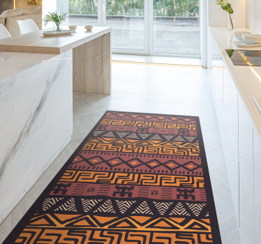 Alfombra vinilo étnica estilo africano - TenVinilo