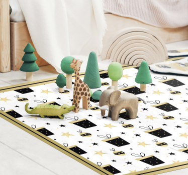 Alfombra vinilo infantil diseño caja regalo - TenVinilo