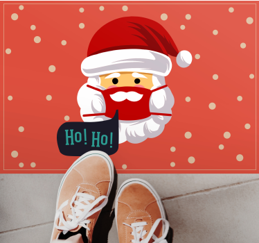 Alfombra vinilo navidad Concepto de navidad seguro - TenVinilo