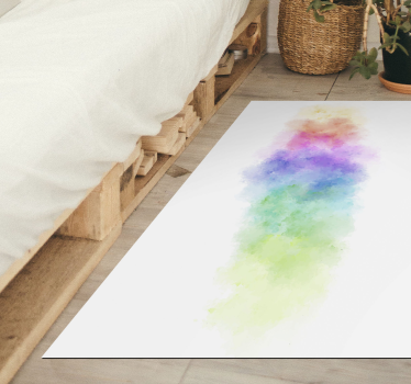 Alfombra vinilo rectangular spray splash - TenVinilo