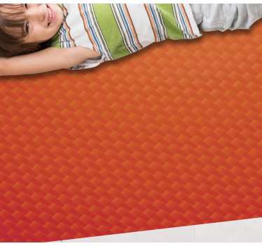 Alfombra vinilo textura Carbono naranja - TenVinilo