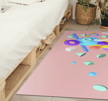 Alfombras de vinilo modernas Formas 3d básicas - TenVinilo