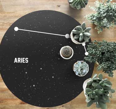 Alfombras de vinilo modernas Signo del zodiaco aries - TenVinilo