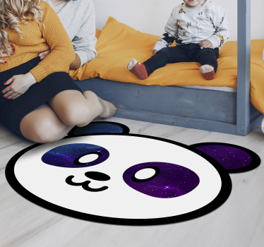 Alfombras vinílicas de animales Anime galaxy panda - TenVinilo