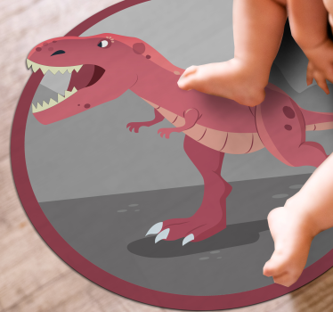 Alfombras vinílicas con Ilustración de t-rex - TenVinilo