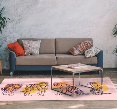 Alfombras vinílicas de animales Tigre - TenVinilo