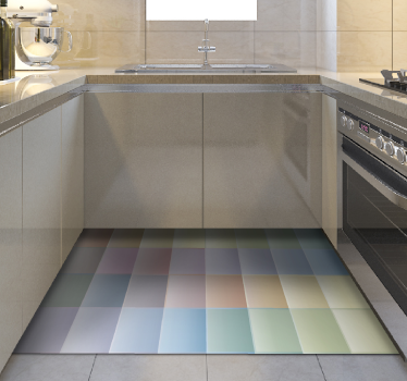 Alfombras vinílicas de azulejos Baldosa multicolor - TenVinilo