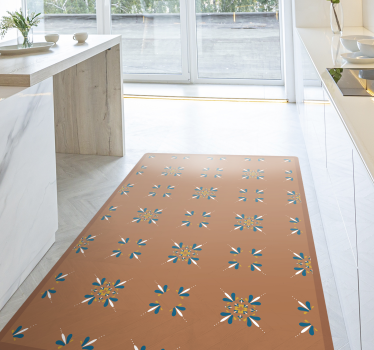 Alfombras vinílicas de azulejos Baldosas de terracota con patrón  - TenVinilo