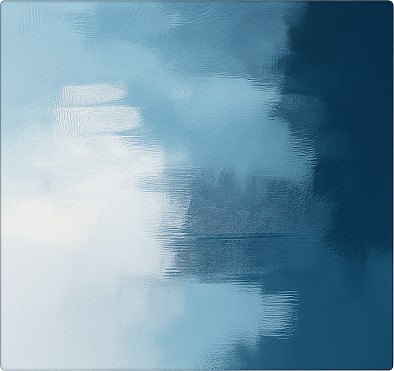 Aflombra vinilica azul arte expresionista abstracto - TenVinilo