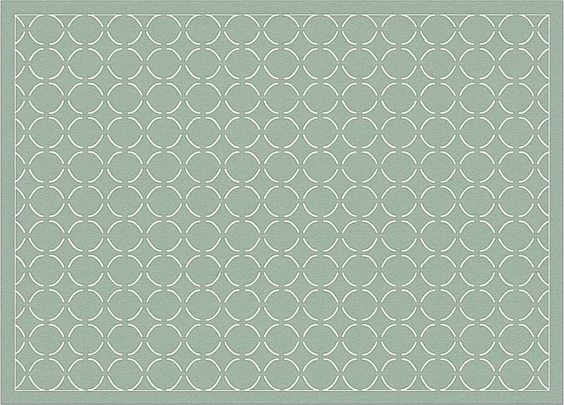 Alfombra vinílica cocina celadón apagado en rejilla - TenVinilo