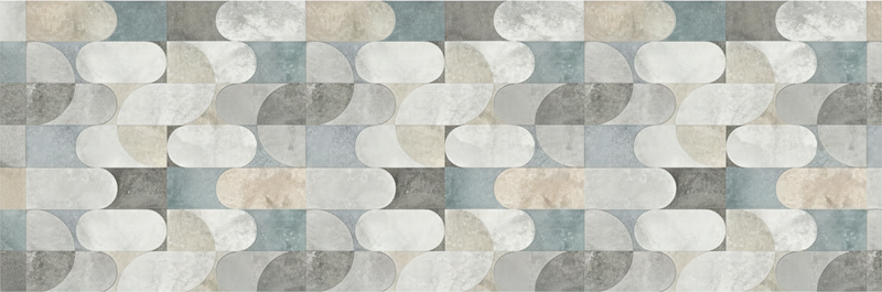 Alfombra vinílica cocina mosaico de pastillas moderno - TenVinilo