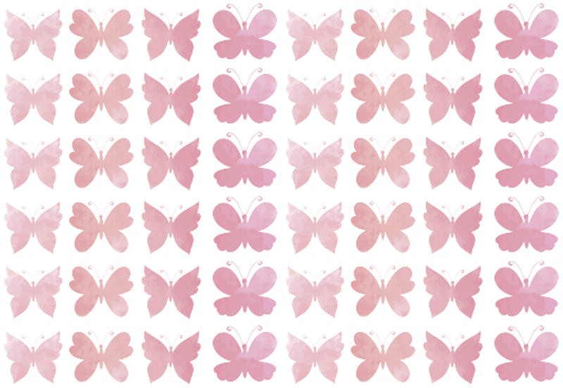 Aflombra vinílica animales diseño mariposas rosas - TenVinilo