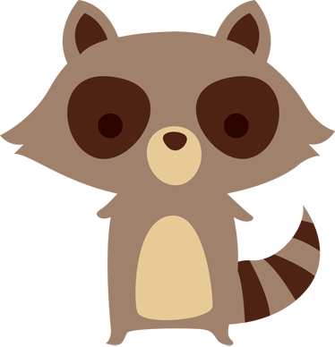 Aflombra vinílica animales diseño mapache - TenVinilo