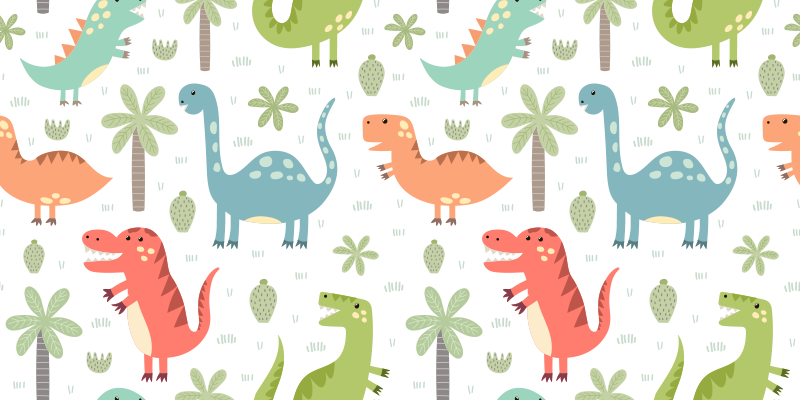 Aflombra vinílica animales dinosaurio feliz - TenVinilo