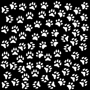 Aflombra vinílica animales estampados en blanco - TenVinilo